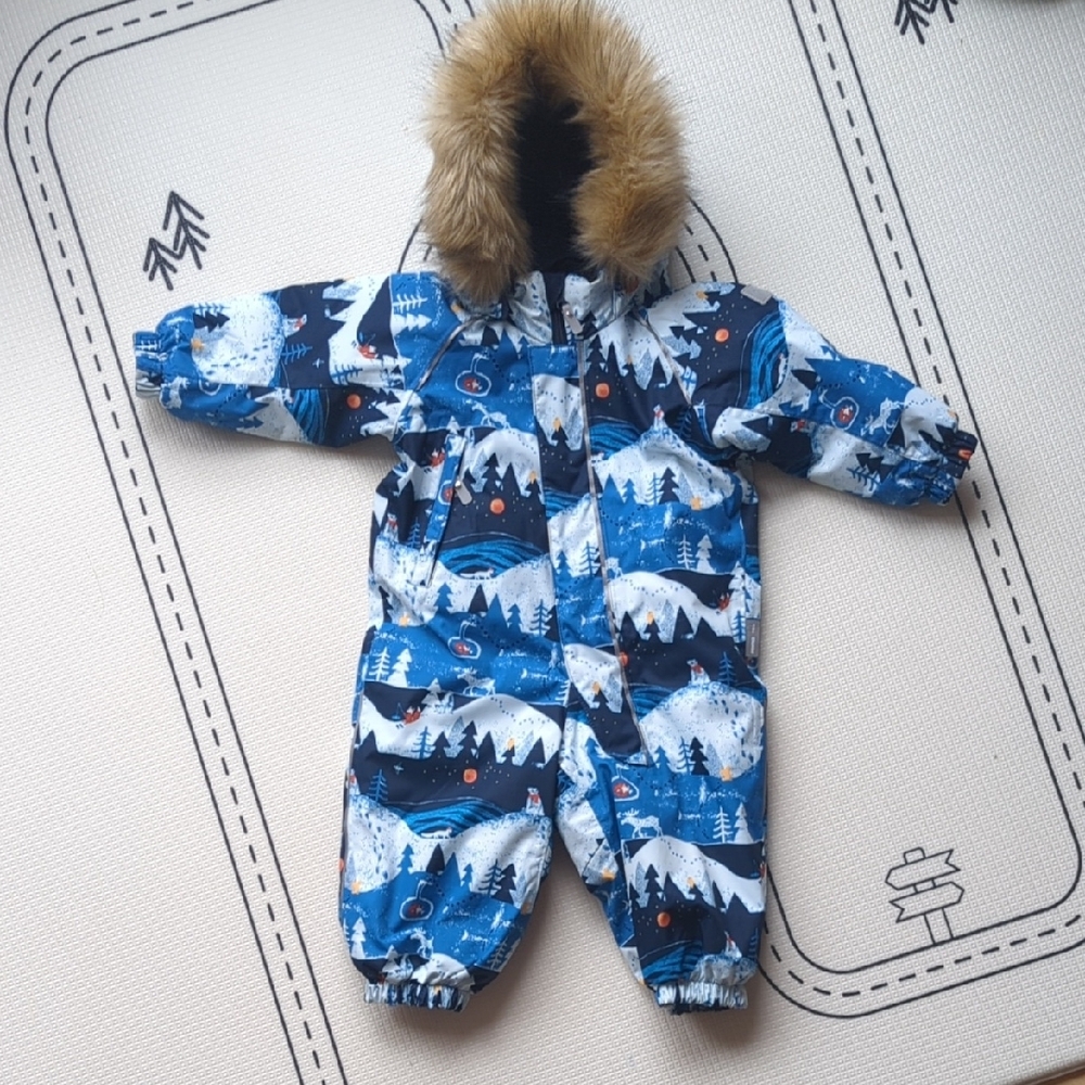 Reima | Toddler Blue Winter Snowsuit - Missing Foot Loops